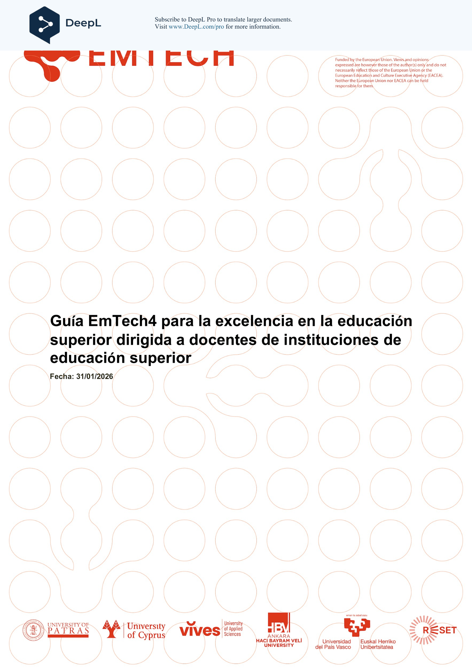 EMTECH4HIGHER EXCELLENCE GUIDE FOR HE EDUCATORS FINAL es-ES-01