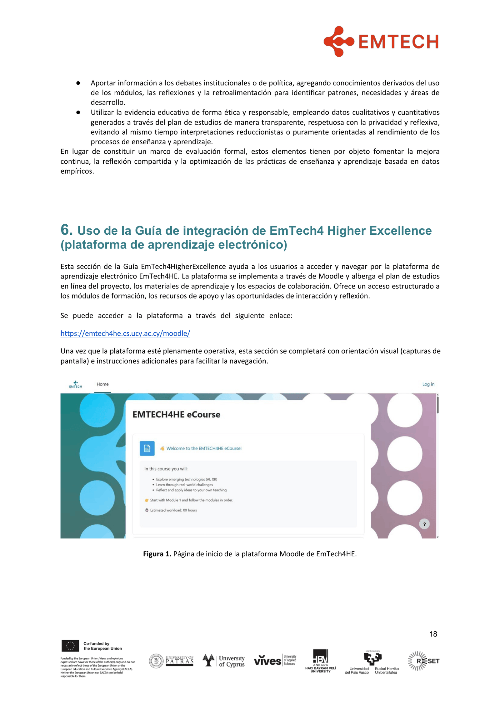 EMTECH4HIGHER EXCELLENCE GUIDE FOR HE EDUCATORS FINAL es-ES-18