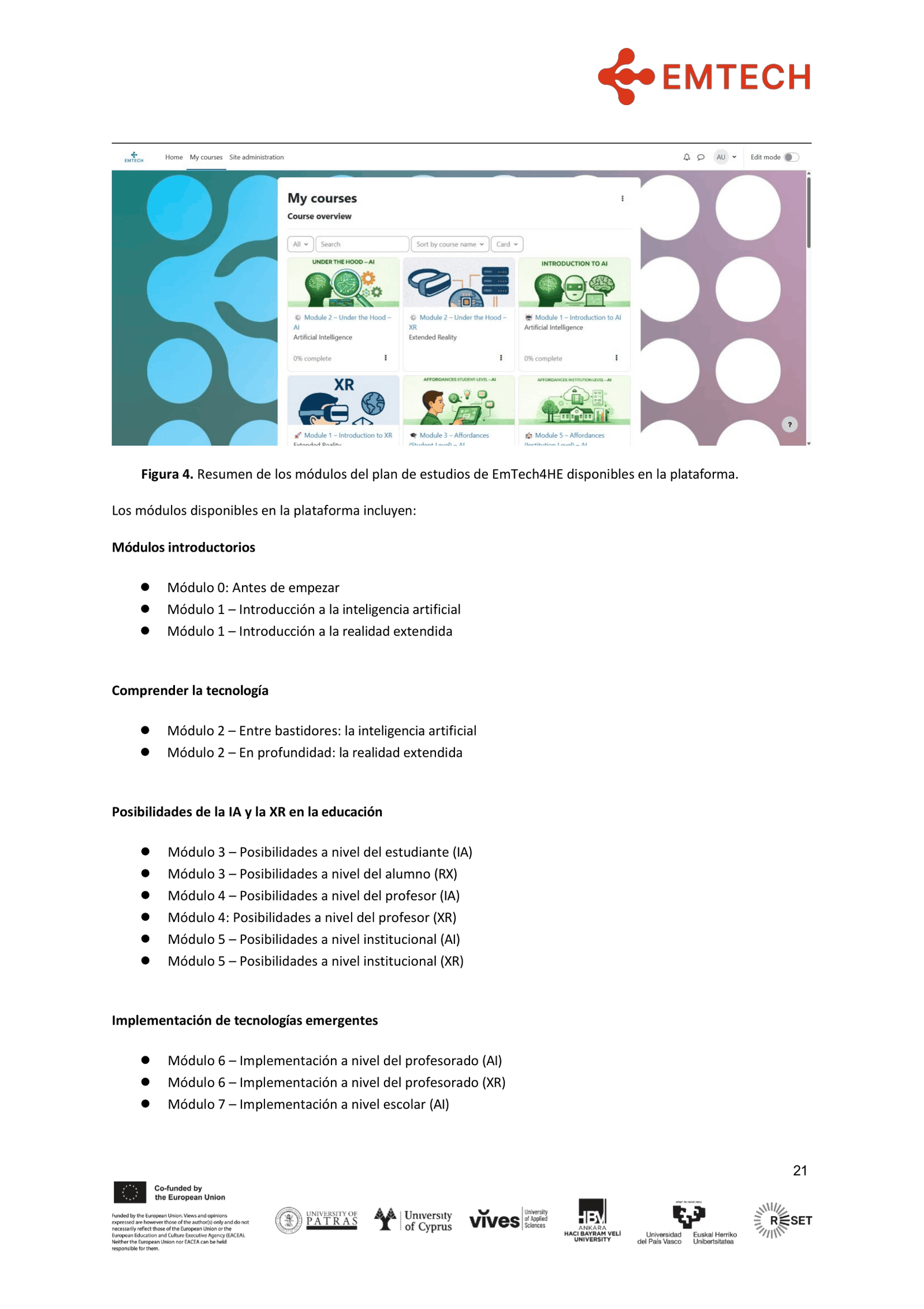 EMTECH4HIGHER EXCELLENCE GUIDE FOR HE EDUCATORS FINAL es-ES-21